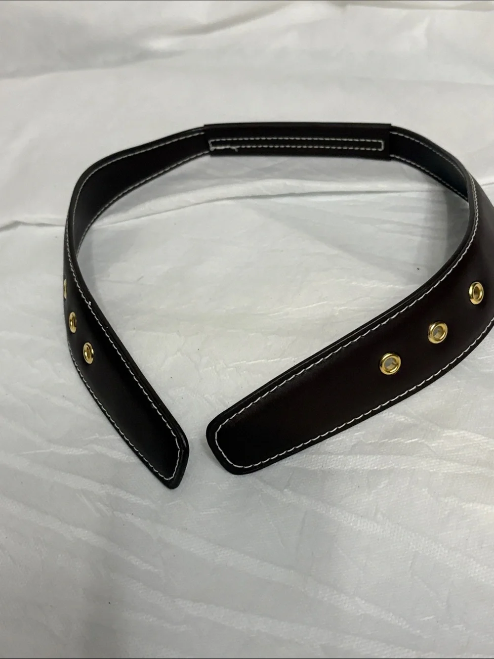 Brown Faux Leather Bag Strap Connector